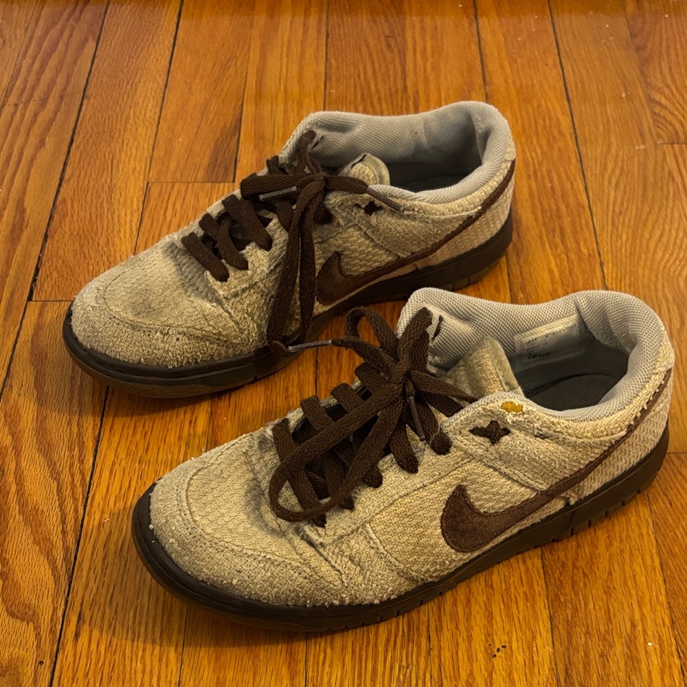 Nike Dunk Low Premium 'Hemp - Net Medium Brown' sneakers - Picture 3 of 7